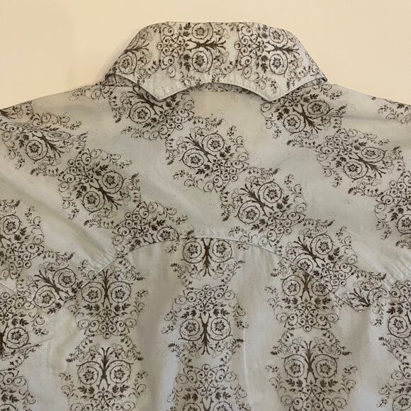 Panhandle Slim Brooks & Dunn Collection Shirt Mens M Western Pearl Snap Blue - Picture 7 of 16